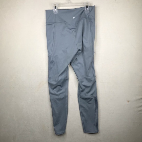 NWT Fabletics Moto Motion 365+ Gray Stormcloud Full Length Leggings Size Large - Picture 3 of 5